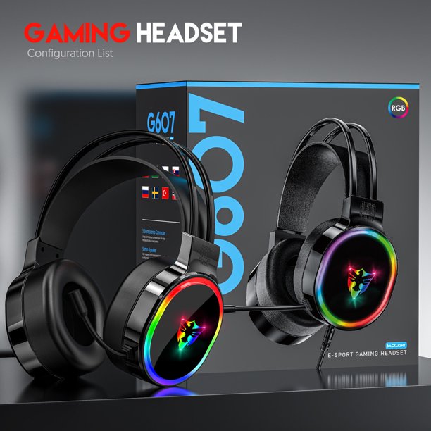 Chmadoxn Earphones Gaming Headset With Microphone Most Laptop Over