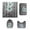 Dark GrayI, variant on Shower Curtain Four Piece Set 4 Pcs Toilet Lid Cover and Bathroom Mat Set Accessories Shower Curtain Sets With Non Slip Rugs Shower Curtain