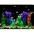 thumbnail image 6 of DPOWERFUL Plastic Fish Tank Plants, Artificial Tall Aquarium Plants for Fish Tank Decor, 15.7 inches(Purple), 6 of 7