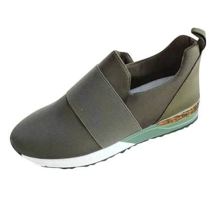 

WANYNG Fashion Women s Casual Shoes Breathable Lace-up Wedges Outdoor Leisure Sneakers Go Run Women Sneakers 6.5 Slide Shoes for Women