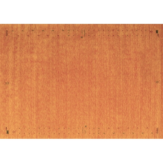 Ahgly Company Indoor Rectangle Abstract Brown Contemporary Area Rugs, 3' x 5'