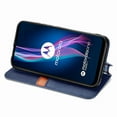 thumbnail image 2 of Case for Motorola MOTO One Fusion Plus Flip Cover Wallet Flip Cover Magnetic Protective - Blue, 2 of 5
