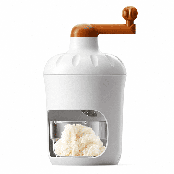 RAIRSKY Manual Ice Cream Maker with Hand Crank Easy Homemade Desserts,Compact Design,Perfect for Family Gatherings
