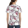 thumbnail image 6 of Hello Kitty T Shirts For Girls Boys, 3d Print Cartoon Graphics T Shirt, Youth Crewneck T-Shirt, Unisex Short Sleeve Top Tees Age 4-16 Years, 6 of 7