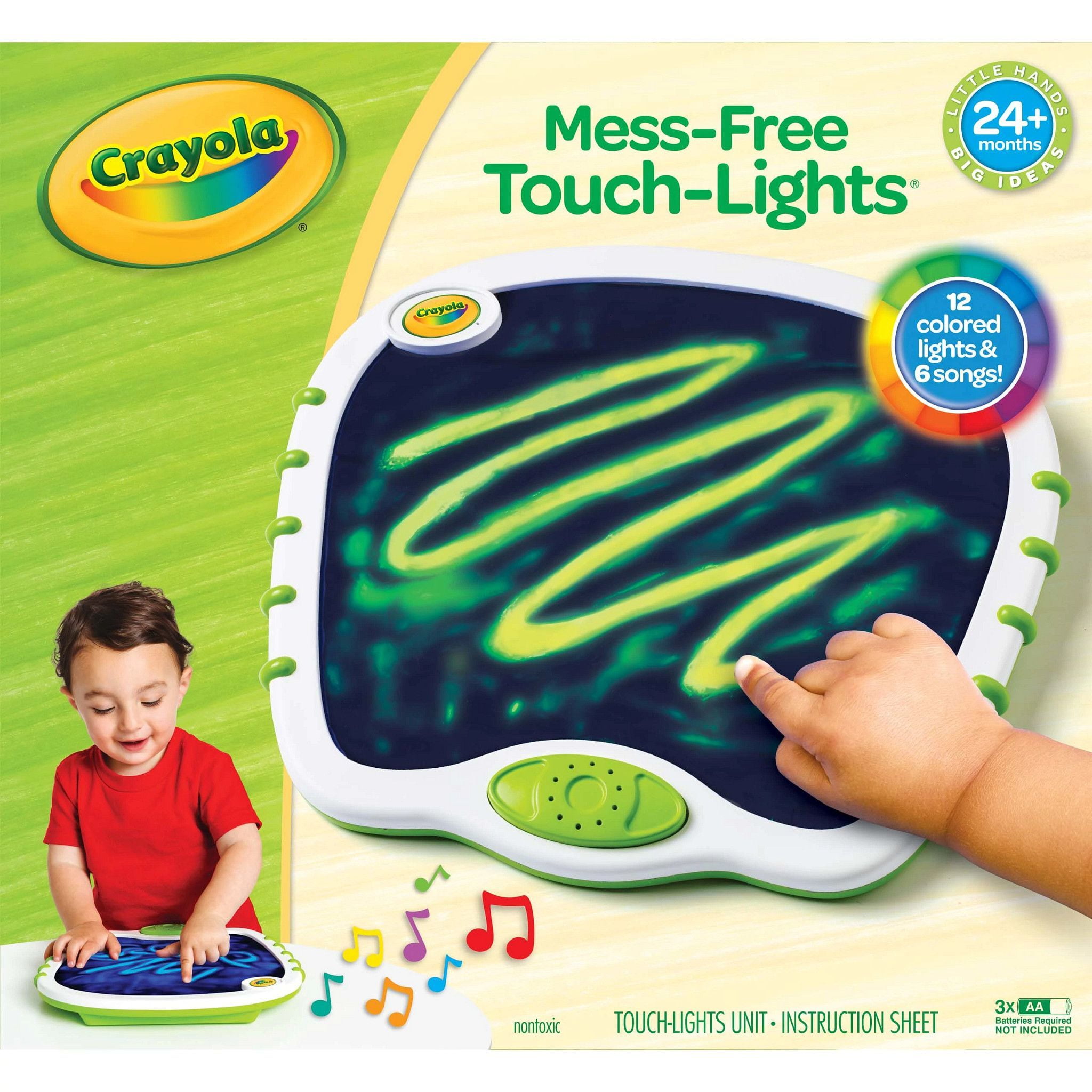 Crayola My First Touch Lights Art Kit, Musical Doodle Board, Light Up Toy, Gifts for Girls & Boys