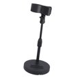thumbnail image 2 of Soporte para micrófono de escritorio con ajuste de altura de 24 cm a 32 cm, fácil de instalar, resistente para grabación, base redonda ajustable Negro, 2 of 8