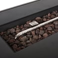 thumbnail image 3 of Camak Wood Resin Outdoor 55" Rectangular Fire Pit - 40,000 BTU, Gray, 3 of 9