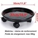 thumbnail image 3 of Soporte para maceta con ruedas de 2 uds, soporte para plantas rodante de 30cm, soporte para plantas con, 3 of 5