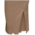 thumbnail image 4 of Mrat Flowy Maxi Skirts Women's Fashion Slit Sweater Dress Slim Body Skirt Long Skirt with Slit S-59 Coffee XL, 4 of 6