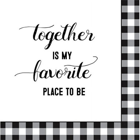 Paper Cocktail Napkin, 20 count, Modern Farmhouse