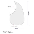 thumbnail image 2 of 2 Piezas Universal Guitar Pickguard Pte Sticker Accesorio De Guitarra Acústica Sunnimix Golpeador autoadhesivo, 2 of 2