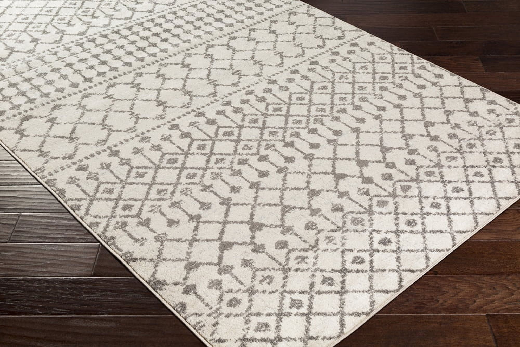 Livabliss Area Rugs for Living Room, 7x9 Chester Global Beige Rug, Bedroom Dining Room Home Decor Stain Resistant Carpet (6'7" x 9')