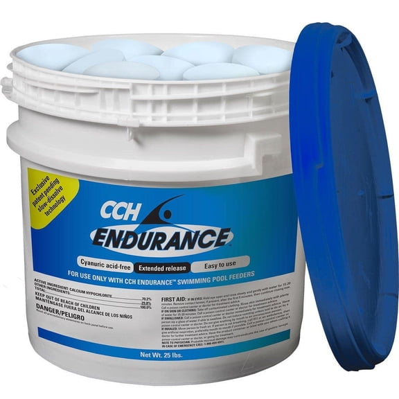 Innovative Water Care Global Corporation CCH Endurance 3 Inch Calcium Hypochlorite Tabs, 25 lbs. 23227