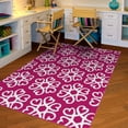 NXTGEN Hearts Medallion Olefin Area Rug