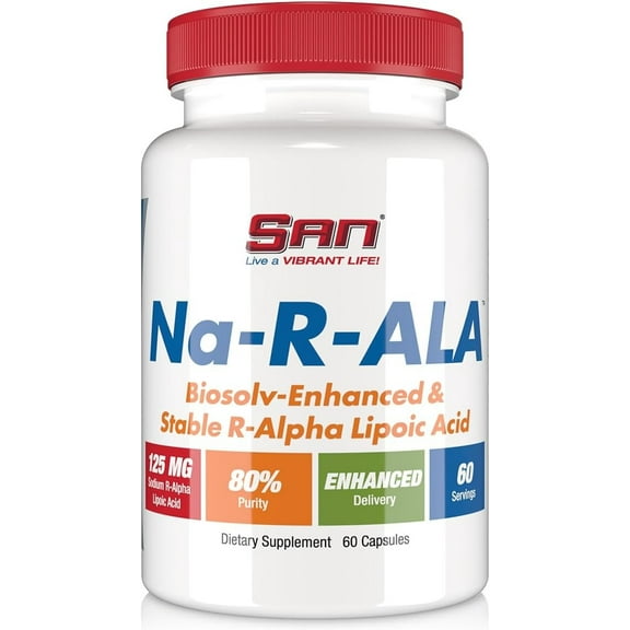 San Na-R-ALA Alpha Lipoic Acid 125 mg, 60 Ct
