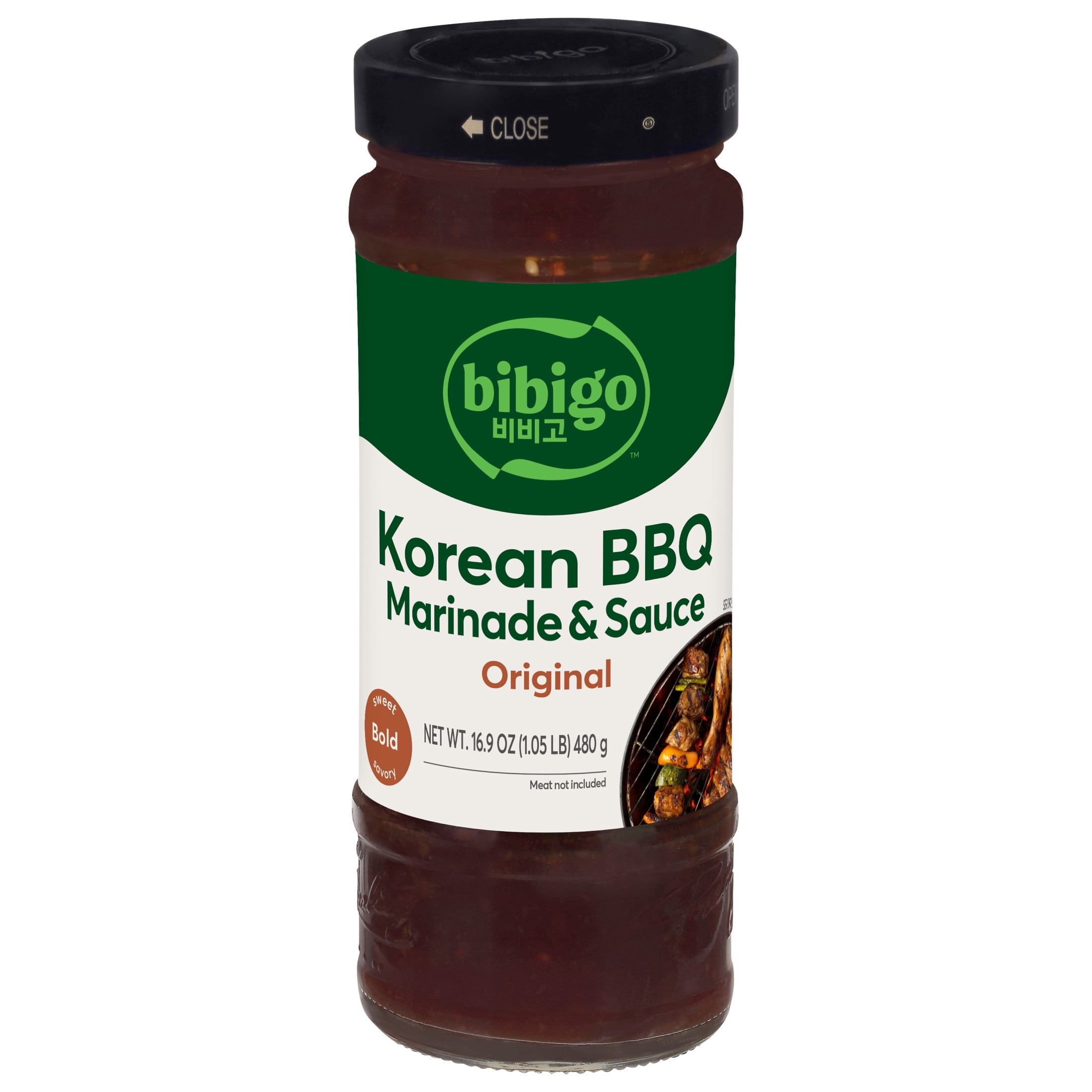 (6 pack) Bibigo Original Korean BBQ Marinade & Sauce, 16.9 oz