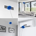 thumbnail image 3 of Cobweb Duster with Extension Pole, Washable Cleaning Duster Kit with 2 Duster Heads, Cobweb Duster, Corner Brush,  Telescoping Pole for Ceiling Fan (Blue), 3 of 6