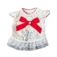thumbnail image 1 of Lace Edge Dog Dress - Bowknot Pullover Summer Princess Cosplay Costume for Outdoor Adventures, 1 of 8