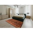 thumbnail image 5 of Ahgly Company Machine Washable Indoor Round Traditional Tomato Red Area Rugs, 3' Round, 5 of 7