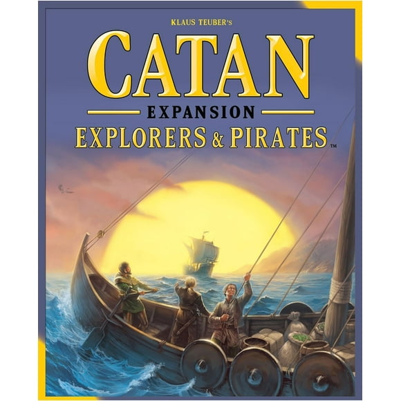 CATAN Jeu de Société Explorateurs & Pirates - Naviguez sur des Aventures Épiques! Jeu de Stratégie, Jeu Familial pour Enfants et Adultes, 12+, 3-4 Joueurs, 90 Minutes d'Autonomie
