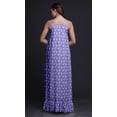 thumbnail image 4 of Bimba Robe de Nuit à Bretelles Spaghetti avec Plumes Florales et Anémone pour Femmes, Taille TTG, 4 of 5