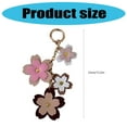 thumbnail image 3 of Flower Keychain Purse Embellishment Car Keychain Strap Fashionable Key Holder for Youthful Women Bags, 3 of 8