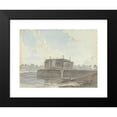 thumbnail image 2 of Samuel Davis 24x18 Black Modern Framed Museum Art Print Titled - Ruined Palace by a River, 2 of 5