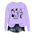 thumbnail image 1 of WEAIXIMIUNG Sweatshirts à Col Rond pour Femmes Pull à Capuche Imprimé Lettre pour Automne et Hiver, 1 of 3