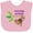 AD-Pink, variant on Inktastic Future Actor Childs Acting Theater Monkey Boys or Girls Baby Bib