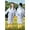 Light Blue, variant on Rain Ponchos for Kids Reusable,Thickened EVA Travel Raincoat Jacket with Hoods and Sleeves Cute Polka Dot Print (Light Yellow 4-9 Years)