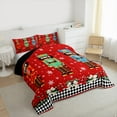 thumbnail image 3 of jejeloiu Colorful Nutcraker Soldier Queen Comforter Set,Merry Christmas Bedding Sets,Red Green Blue Bedding Comforter Set For Teens,Ultra Soft Home Decor Reversible,3 Pieces, 3 of 8