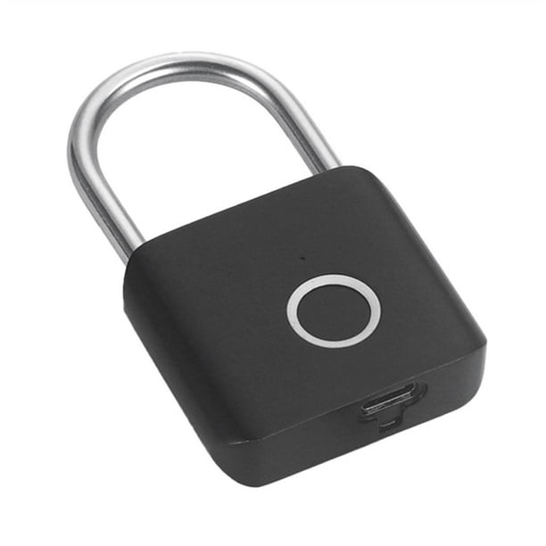 Candado Inteligente con Huella Dactilar Sin Llave, con Carga USB, Resistente Al Agua, Desbloqueo de 0,2 Segundos, de Seguridad A
