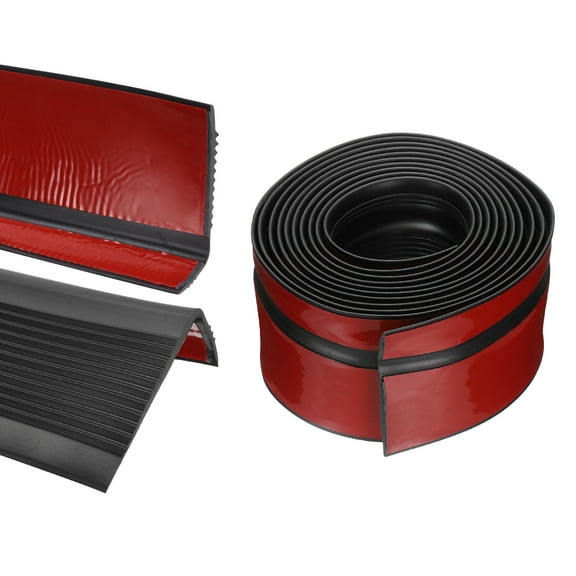 Uxcell Stair Edge Protector Anti-Slip Nosing Self Adhesive Strip for Outdoor & Indoor, Black (10 Ft)