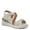 BEIGE MULTI, variant on Women's COOLBEANS Hook and Loop Sandals - Zigzag Stitching, Adjustable D-Ring Closure, Cushioned Footbed