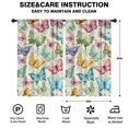 thumbnail image 2 of Blackout Kids Curtains,Flower and Butterfly Childrens Insulated Curtains Set Of 2,Bedroom Essentials,Toddler Room Decor 52"x84"(132x213cm), 2 of 4