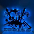 thumbnail image 4 of Handmadetneonsign Piano Guitar Metal Art Light, Musical Metal Sign Wall Decor, Band Metal Decor, 4 of 5