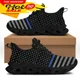 thumbnail image 1 of Zapatillas deportivas con diseño de bandera estadounidense para mujer, unisex, con cordones, estilo patriótico estadounidense, para primavera, viajes, senderismo, planas de uso diario., 1 of 6