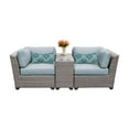 thumbnail image 2 of TK Classics Florence Wicker 3 Piece Patio Conversation Set with 2 Sets of Cushion Covers, 2 of 2