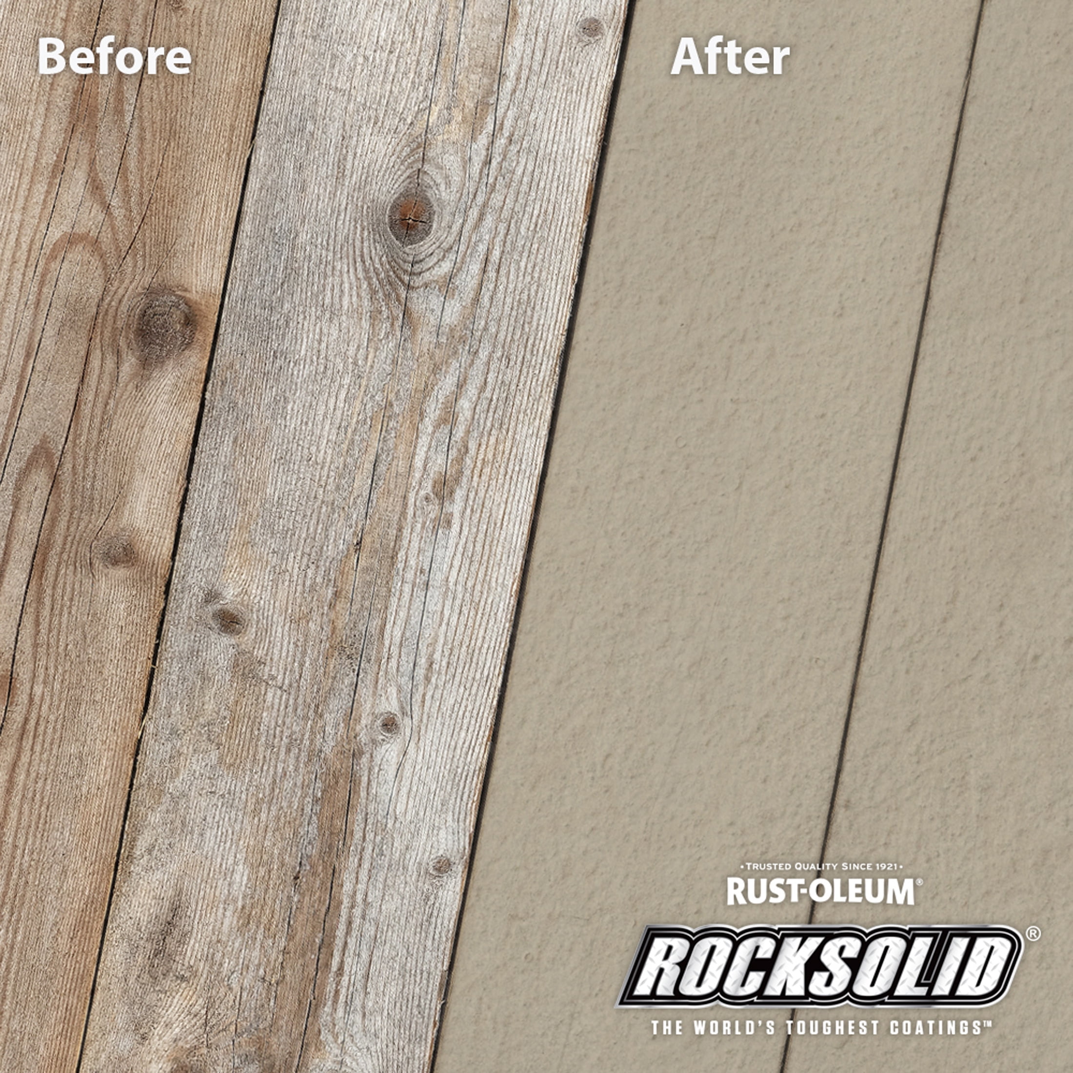 Brownstone, Rust-Oleum RockSolid 6X Exterior Wood Deck Coat-319618T, Gallon