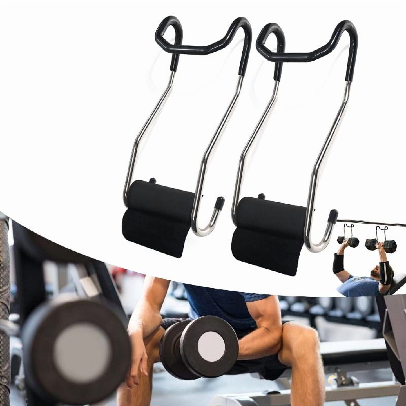 1Pair Dumbbell Spotter Hook Hanger Barbell Strength Training Dumbbell Rack