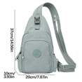 thumbnail image 2 of Hyknon Lunch Bag Soft Leakproof Large Capacity Multi Travel Bag Chest Bag Shoulder Bag Messenger Bag Shoulder Bag Travel Chest Bag Casual Backpack For Traveling Hiking Lunch Box, 2 of 2
