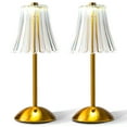 thumbnail image 4 of Bell and Howell Alma Table Lamp 2 Pack Small Cordless Touch LED Rechargeable Lamp Bedside Desk Nightstand Gold Base, 4 of 8
