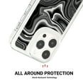 thumbnail image 5 of Marble Pattern for iPhone 13 Pro Max Back Case, Luxury Shockproof Durable Anti-scratch Ultra Slim Lightweight TPU + PC Clear Anti-yellow Soft Phone Case Cover for iPhone 13 Pro Max, O, 5 of 11
