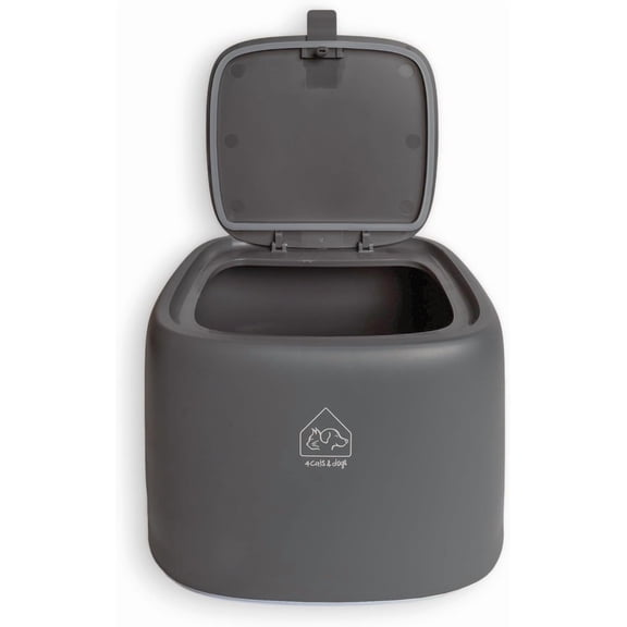 4 Cats & Dogs Kibble Food Container – 10L BPA-Free Pet Food Storage with Airtight Lid, Measuring Cup & Drain Plug –Freshness-Sealed Plastic Dispenser for Cat & Dog Treat,Keeps Kibble Safe & Organized