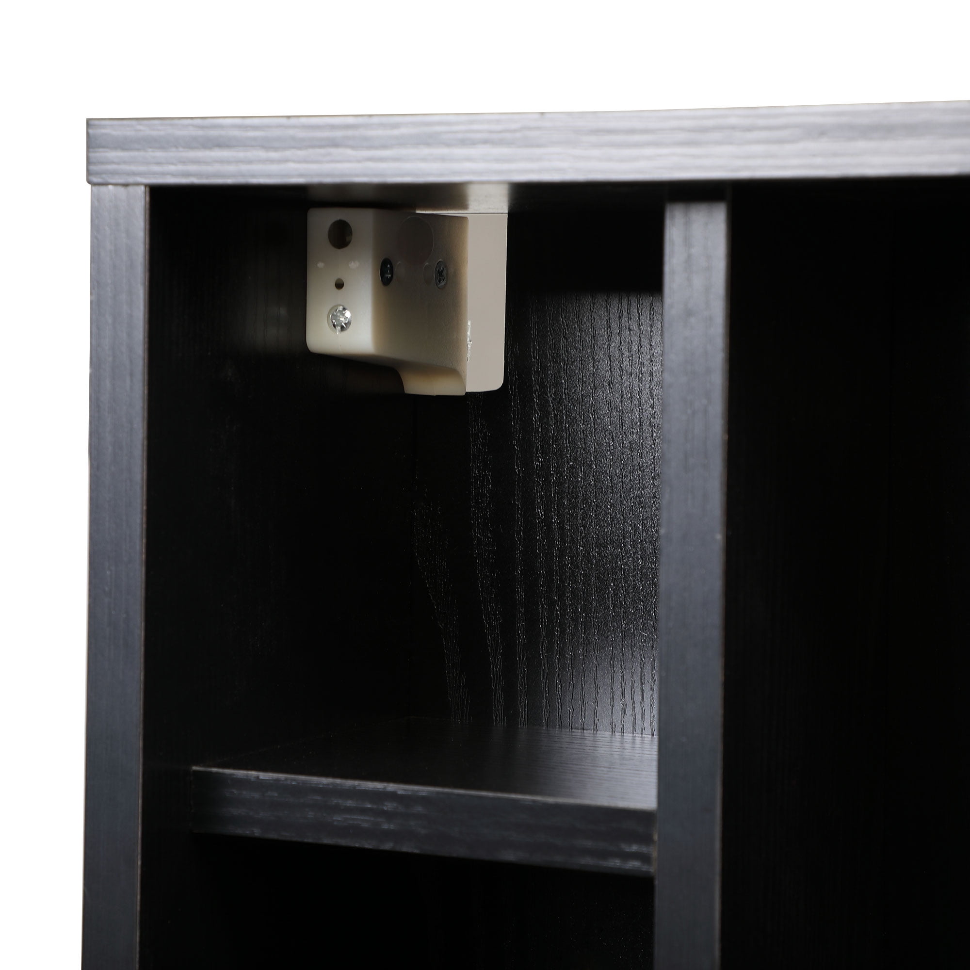 Wall Mounted Writing Computer Desk Workstation with Foldable Space Saving Design, Black
