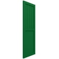 thumbnail image 2 of Ekena Millwork 12"W x 65"H True Fit PVC Farmhouse/Flat Panel Combination Fixed Mount Shutters, Viridian Green (Per Pair - Hardware Not Included), 2 of 8