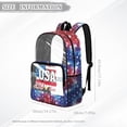 thumbnail image 7 of FKELYI USA Flag 250th Anniversary Star Print Clear Backpack for Elementary Student See Through School Bookbag 17 Inch Transprent Schoolbag Travel Bags Casual Daypack for Teens, 7 of 7