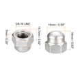 thumbnail image 2 of 3/8-16 Acorn Cap Nuts, 10pcs - 304 Stainless Steel Hardware Nuts, Acorn Hex Cap Dome Head Nuts (Silver), 2 of 5