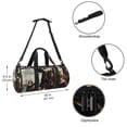 thumbnail image 5 of Columbus Day Travel Tote, Yoga Bag, Dance Bag, Luggage Bag - Sports Bag, Size 17.7 Inches. Interior Zipper Pocket. Large Capacity, 5 of 6