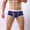 c02Blue, variant on Men's Solid Color Sports Breathable Boxer Briefs U Shaped Pouch Space High Stretch Shorts Briefs Boxers Blue L